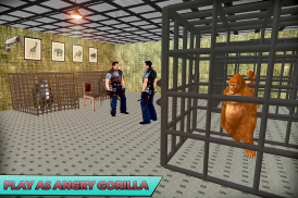 Gorilla Escape City Jail Survival screenshot 4