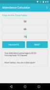 Attendance Calculator screenshot 1