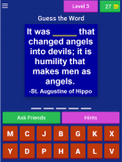 Saint Quotes (Catholic Game) screenshot 9