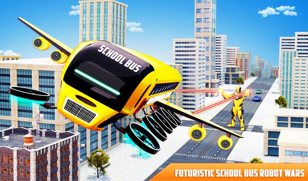 Flying School Bus Robot 21 Download Android Apk Aptoide - school bus simulator beta roblox