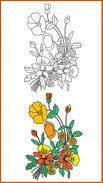 flower drawing and colouring book games screenshot 3