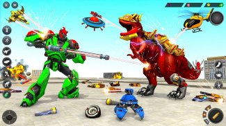 Dino Robot War Robot Transform screenshot 2