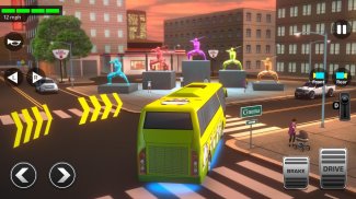 超级3D高中巴士-公交车驾驶汽车模拟器2020 screenshot 7