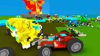 Blocky Car Crash Royale screenshot 0