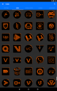 Black and Orange Icon Pack ✨Free✨ screenshot 9