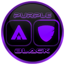 Flat Black and Purple Icon Pack Free icon