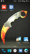 Karambit knife Live Wallpaper screenshot 1