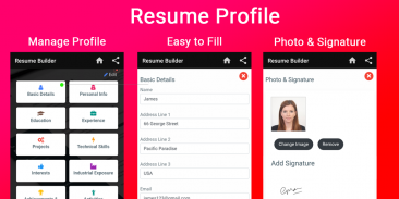 Resume builder Free CV maker templates formats app screenshot 15