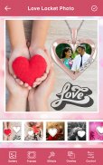 Amor Molduras Para Fotos - Love Locket Photo Edito screenshot 1