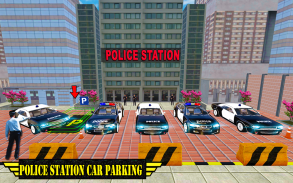 moderno polícia carro estacionamento livre jogos screenshot 1