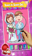 Glitter Wedding Coloring Pages screenshot 5