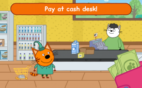 Kid-E-Cats Super Market: Trò Chơi Mua Sắm ới Mèo screenshot 3