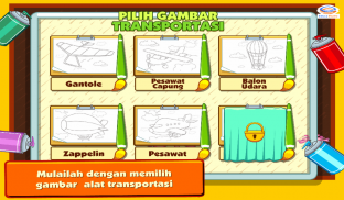 Marbel Mewarnai : Transportasi screenshot 11