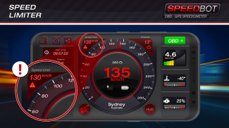 Speedbot. Бесплатный спидометр GPS/OBD2 screenshot 1