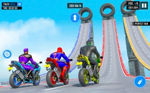 Superhero Games-Bike Mega Ramp screenshot 0