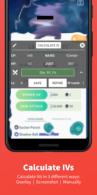IVs & Damage Calculator::Appstore for Android