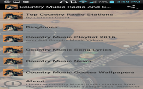 Country Music Radio And Songs screenshot 5