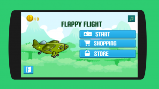 Flappy flight -  the little airplane game screenshot 0