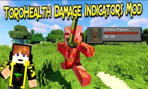 Damage Indicator Addon for Minecraft PE screenshot 1