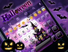 Halloween Emoji Keyboard Theme screenshot 4