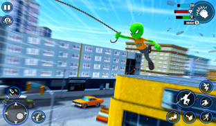 Stickman Rope Hero Gangster - Stickman Ice Hero 3D screenshot 3