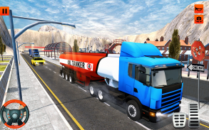 Oil Tanker Transport Truck Driver & Train Games screenshot 1
