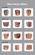 Men Body Styles SixPack tattoo - Photo Editor app screenshot 3