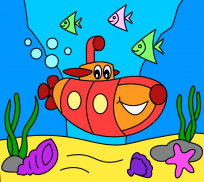 Coloring pages for children : transport screenshot 3