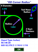 CNC Lathe Machine Radius GCode Programming G02 G03 screenshot 1