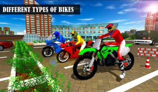 बाइक पार्किंग 2017 - मोटरसाइकिल रेसिंग साहसिक 3D screenshot 16