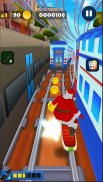 Subway Santa Claus Runner Xmas screenshot 1