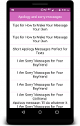 Apology and sorry messages screenshot 2