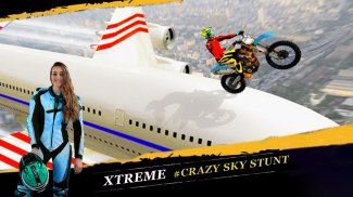Nebun biciclist extrem provocare Sky Stunt 3D screenshot 4