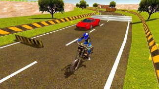 Sports Car vs Motor Bike Racing: Extreme Tracks 3D screenshot 2