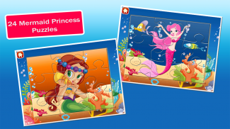 Mermaid Princess Puzzles Free! screenshot 1