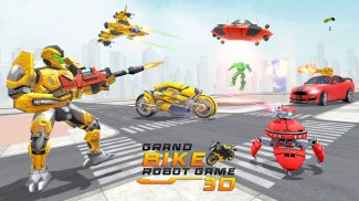 US Robot Bike Transform Shooting Game screenshot 3