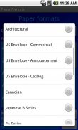 Paper formats screenshot 1