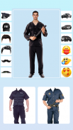 Men Police Suit Photo Editor screenshot 2
