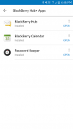 Serviços BlackBerry Hub+ screenshot 1