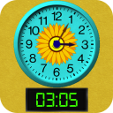 Clock Time Reading for Kids Icon