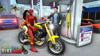 Superhero Bike Taxi: Bike Game screenshot 4