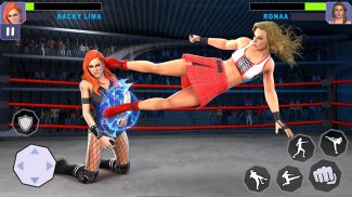 Women Wrestling Rumble: การต่อสู้ในสวนหลังบ้าน screenshot 22