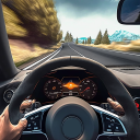 Racing car games: highway Icon