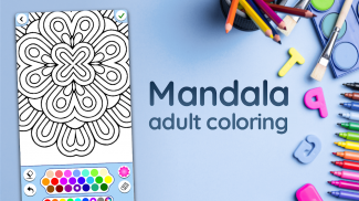 Mandala Yetişkinler boyama screenshot 1