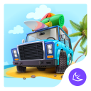 Funny Car Travel-APUS Launcher theme