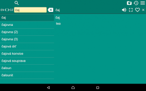 English Czech Dictionary screenshot 1