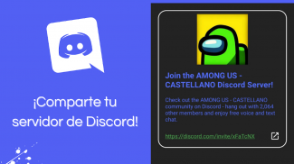 Jamón Us: Comparte tu Sala de Among Us & Discord screenshot 4