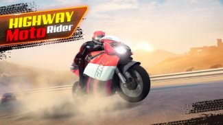 Highway Moto Rider - Traffic Race screenshot 0