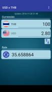 US Dollar to Thai Baht screenshot 1