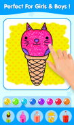 Glitter ice cream coloring fun screenshot 3